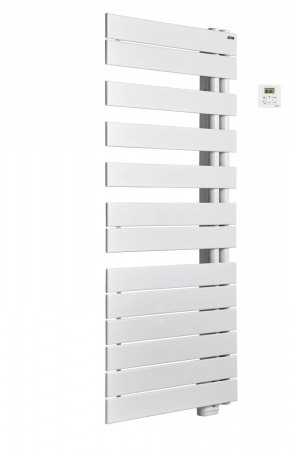 Fassane spa twist el droite, cde rf, 750 w, h 1206 / l 550 mm, blanc ral 9016