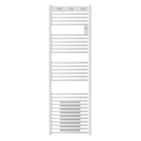 Radiateur sèche-serviettes Doris électrique digital ventilo 1750W Blanc Carat