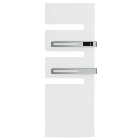 Radiateur sèche-serviettes connecté Serenis Premium mât gauche 1750W Blanc