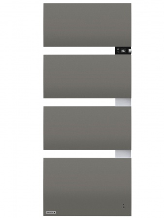 Radiateur salle de bains symphonik mat d gris ro/alu 1750w
