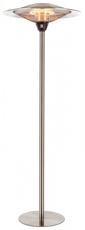 Colonne infrarouge parapluie, 2 lampes halogènes 1200/1800/3000 W, HT 210 cm
