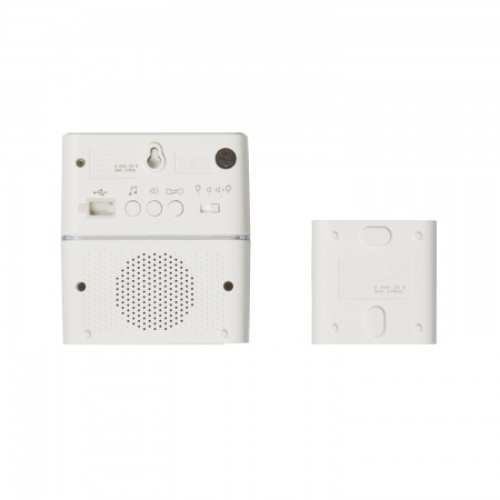 Kit carillon radio sans fil Sérénité simple à piles - blanc