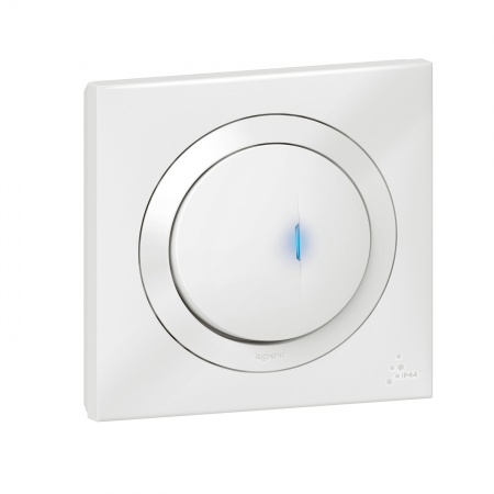 Dooxie bouton poussoir avec fonction voyant lumineux ip44 blanc