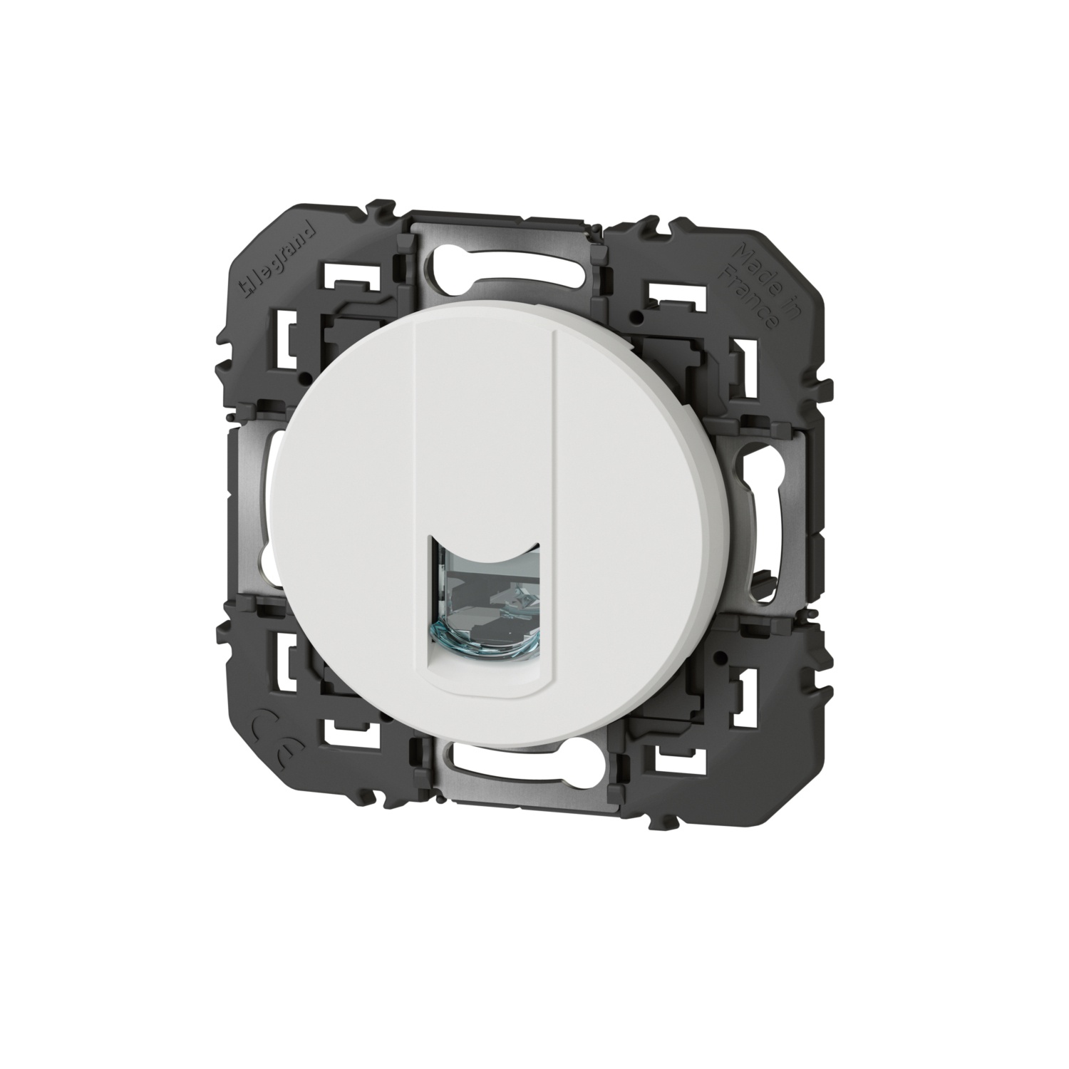 Prise RJ45 catégorie6A STP dooxie finition blanc 