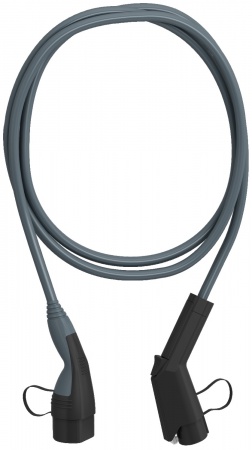 Evlink - câbles de charge 32a - monophasé - prises t2-t1 - 10 mètres