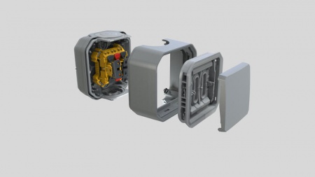 Interrupteur ou va-et-vient 10AX 250V Plexo composable gris