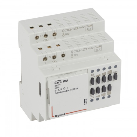Knx din dimmer extension 2 outputs