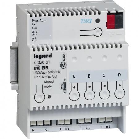 Knx onoff din controller 4 outputs 8a