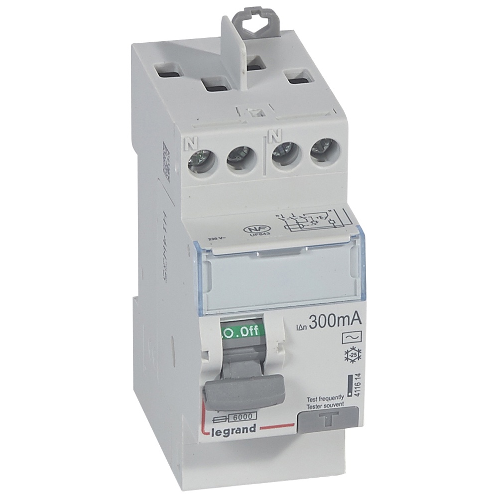 Disjoncteur Différentiel A Ou Ac Legrand - Interrupteur différentiel DX³-ID arrivée haute et départ haut à vis - 2P 230V~ 40A
