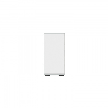 Mosaic easy led poussoir lumineux 6a 1 module composable blanc