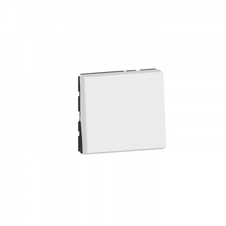 Mosaic easy led poussoir lumineux 6a 2 modules composable blanc