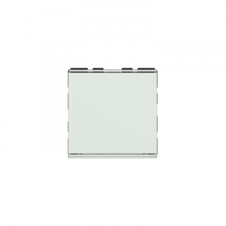 Mosaic poussoir porte etiquette 6a 2 modules composable blanc