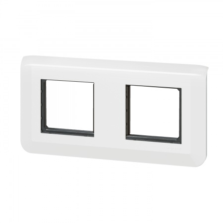 Mosaic support + plaque 2x2 modules montage horizontal blanc