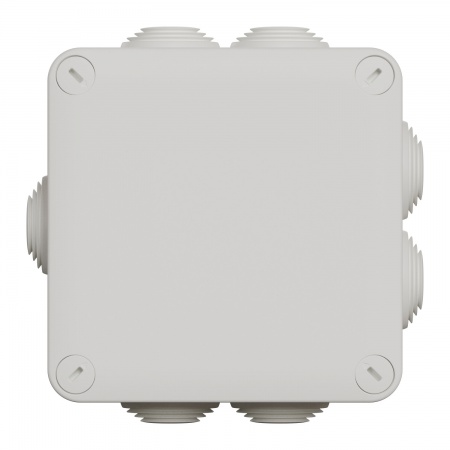 Mureva box - boite de dérivation avec embouts - 105x105x55 - ip55 - blanc polair