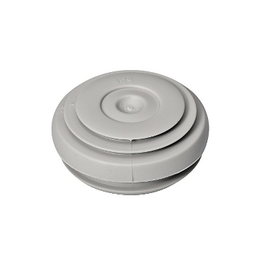 Mureva box - passe-câble - entrée ø25mm - matière sbs - blanc polaire