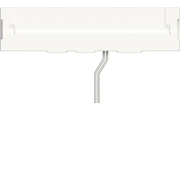 Odace styl pratic, plaque blanc porte etiquette avec bloc lumineux 1 poste