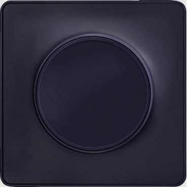 Odace touch, plaque anthracite 1 poste