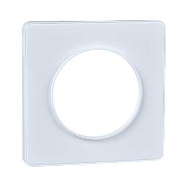 Odace touch, plaque blanc 1 poste