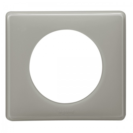 Plaque 1p gris perle