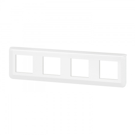 Plaque 4x2 modules blanc