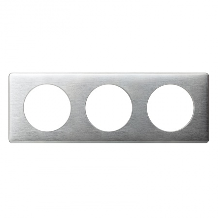 Plaque n3 3 postes (6 mod) aluminium   d iy