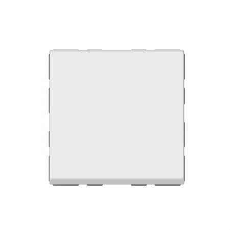 Poussoir 6a 2 modules blanc