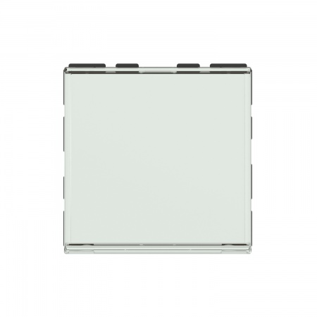 Poussoir inverseur 6a 2 modules evoled porte etiquette blanc