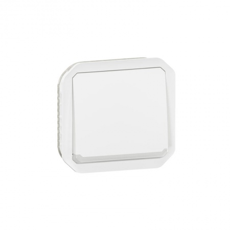 Poussoir NO-NF lumineux Plexo composable blanc