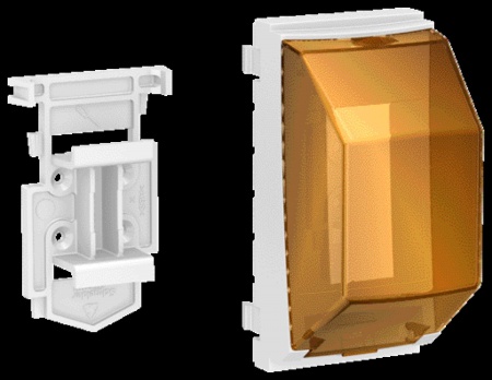 Unica - accessoire rail din - 1 ou 2 mod de 18mm - pour poteau optiline