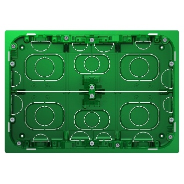 Unica - boîte de concentration encastrée - 2 rangées de 8 mod - à compléter