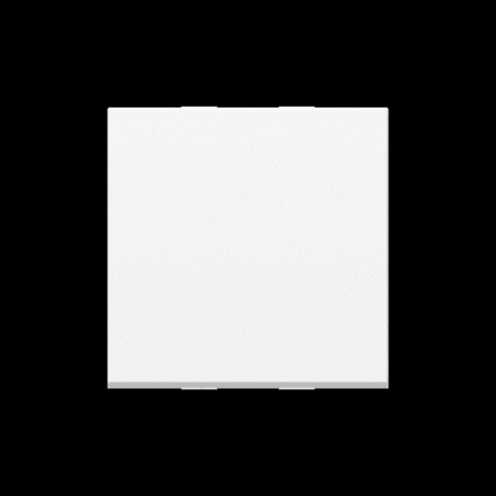 Unica - bouton-poussoir no - 10a - connexion rapide - 2 mod - blanc - méca seul