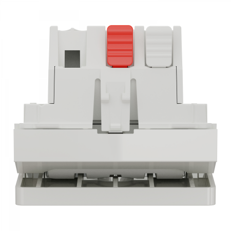 Unica - commande à carte no/nf - 10a - 2 modules - blanc - mécanisme seul