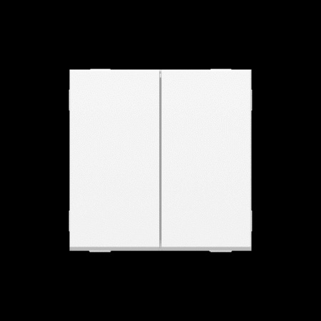Unica - double va-et-vient - 10a - connexion rapide - 2 mod - blanc - méca seul