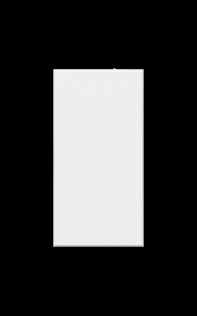 Unica - enjoliveur interrupteur ou bouton-poussoir - 1 mod - blanc antimic