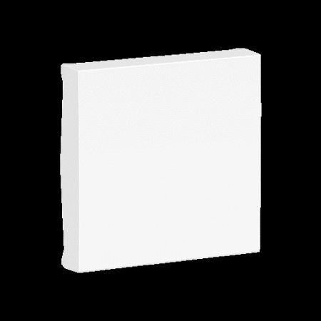 Unica - enjoliveur interrupteur ou bouton-poussoir - 2 mod - blanc antimic