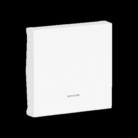 Unica - enjoliveur interrupteur ou bouton-poussoir lumineux - 2 mod - blanc anti