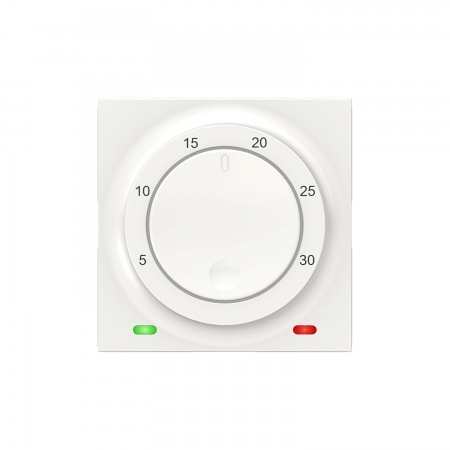 Unica - thermostat chauffage / climatisation - 8a - blanc - méca seul